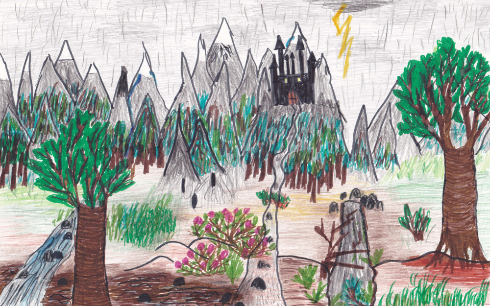 Op weg naar het kasteel